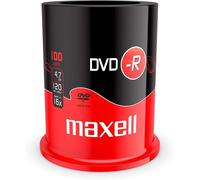 100 Maxell DVD-R 16x 4.7GB 120mins Blank DVD Media discs 275611 Cakebox