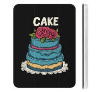 Cake Birthday Party Cute Tablet Case with Pencil Holder Unisex Slim Hard Protective Cover Compatible with iPad Mini 4/5/6