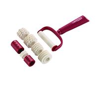 Cake Boss Decorating Tools Plastic Fondant Ribbon Cutter, Red -