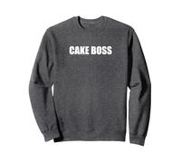 Cake Boss Sweatshirt, Adult Unisex, Dark Heather Grey, S