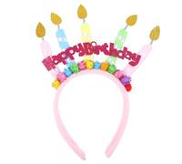 Cake Candle Shape Cloth Headband for Girls Birthday Party