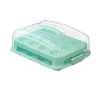 Cake Carrier with Lid - Double Layer Cupcake Holder Organizer | Large Capacity Dessert Keeper for Home, Pastries, Muffins, Cookeis, Picnic Event, Travel, Holiday Table Display, Reusable Food Storage