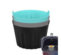 Cake Cases Hot Air Fryer Moulds - Air Fryer Cupcake Baking Pan - Baking Pan Set, Deep Fryer Accessories Mould, Non-Stick for Cakes, Muffins, Pies