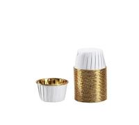 Cake Cases, Oilproof Cupcake Paper Cups 100 Pcs Multicolor 68x39x50mm for Baking(Rose Pink)