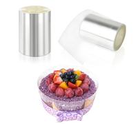 Cake Collar 6cm, Acetate Cake Collars Roll Clear Acetate Sheets Baking Crafts Cake Wrapping Edge Decorating, 10m/393inch Professional Plastic Sheet Cake Strips Transparent Mousse Cake Supplies