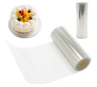 Cake Collar Thickened 12/14/16cmx10m Cake Roll Plastic Transparent Acetate Sheets Strips for Baking to Decorate Chocolate Mousse Clear Acetate Cake Collars Transparent Acetate Roll
