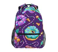 Cake Colorful Donuts Cupcake Daypacks Travel Daypack Lightweight School Bag For Work Daily Hunting 29X40Cm