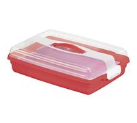 Cake Container Transport Container Red with Lid Curver