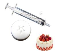 Cake Cooker Tips - Scratch Resistant DIY Baking Nozzle Kit, Cupcake Dessert Decoration Tools, Ceramic Food Toy, Metal Beginner Set | for Home Bakers