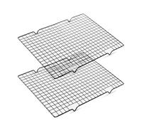 Cake Cooling Rack, 2 Pack Non Stick Wire Rack Baking Tray Cooling Racks Pizza Rack Kitchen Baking Accessories for Muffin, Pizza and Grilling, Compatible with Bakeware Oven Tray