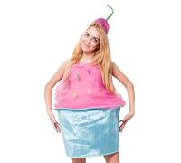 Cake Costume | Cosplay Party Costumes | Sleeveless Dresses with Hat for Cosplay Holiday Festival Celebration Family Gathering Theater Performance Masquerade Stage Show