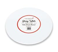 Cake Craft Company 10 inch Round Cake Board Gloss White Cake Drum (Pack of 5) Manufactured from Premium 10mm Masonite MDF Our Boards are So Strong They Wont Bend The Next Generation Cake Board.