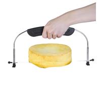 Cake Cutter Slicer Leveler 9 Height Adjustable Stainless Steel Single Wire | Cake Layer Cutter for Bread Toast Baguette Pastry Layering Chiffon Loaf Brioche Dessert