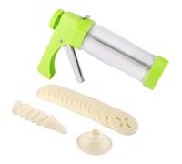 Cake Decorating Gun, Biscuit Maker Dessert Piping Decorator Plastic Icing Pens with 16 Discs and 6 Decoration Tips for Jam Cream Pastes (Green)