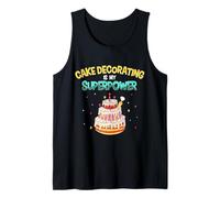 Cake Decorating is My Superpower Muffin Cupcake Baking Baker Tank Top