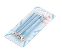 Cake Decorating Metal Ball Tools Set, 4Pcs Stainless Steel Double End 8 Head Balls Fondant Tool Decorating Clay Flower Sugarcraft Ball Model DIY Tool