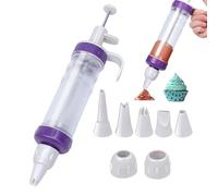 Cake Decorating Pen with 7pcs Piping Nozzle, Piping Gun Piping Nozzles Set, Icing Piping Kit Cake Accessories Decorating Tools for Cookie Cream Cupcake Decorating DIY