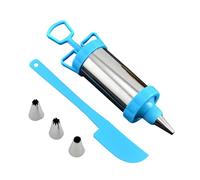 Cake Decorating Syringe - Icing Filler Injector for Cupcakes | Stainless Steel Cake Decorating with Scraper Set, Decorating Nozzle Baking Tools