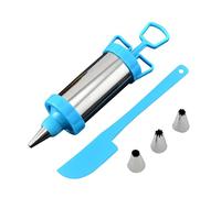 Cake Decorating Syringe - Reusable Stainless Steel Cream Injector, Icing Dispensing Tool Set | Professional Baking Syringe Kit