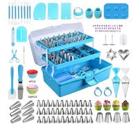 Cake Decorating Tools Kit,Piping Bags and Tips Set,Baking Supplies Accessories with Storage Case,Cupcake Cookie Frosting Fondant Bakery for Adult Beginners or Professional Cake Shop,276 PCS set