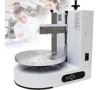 Cake Decorating Turntable Electrical Rotating Adjustable Cake Edge Surface Scraper 35cm Turntable,for 4-12InchesCakes, Automatic Birthday Cake Cream Spreading Coating Edge Smoothing Polisher