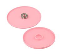 Cake Decorating Turntable with 360 Degree Revolving Rotation and Scaled ABS Platform for Accurate Cake Centering (Pink)