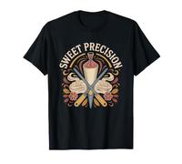 Cake Decorator Vintage Retro Illustration Piping Swirls T-Shirt