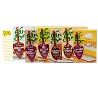 Cake & Dessert Mix Bundle with Greens Cheesecake Mix, Lemon Pie Filling, Egg Custard Filling, Chocolate Sponge, Vanilla Sponge, Sweet Carmelle and Intrinsic Treats Shopping List Card (One of Each)