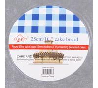 Cake Drum, Cake Plate with Cardboard Base | Birthday Wedding Cakes Drum, Cake Decorating Supplies, Sturdy Cake Corrugated Cardboard for Cakes