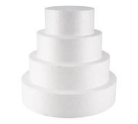 Cake Dummy 4 Pack Foam Cake Dummy for Decorating and Wedding Display,Sculpture,Modeling DIY Arts Floral Bakers