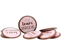 Cake Factory Hen Party 8 Badge team Bride Hen Party Night Do Badges Pink Accessories Bag Fillers Pack Of 8 Pieces