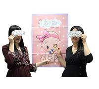 Cake Factory Pin The Dummy On The Baby Ethnic Shower Party Game Boy Girl Unisex 12-40 Players (BABY GIRL, 20)