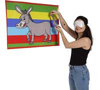 Cake Factory PIN THE TAIL ON THE DONKEY boy or girls classic Party Game Girl MULTI PLAYER (Pin The Donkey 40 Players)