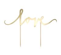 Cake Figurine/Cake Topper "Love” 17 cm Gold...