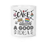 Cake Is Always A Good Idea Makeup Brush Pencil Pot
