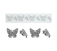 Cake Lace Mold, Silicone Lace Fondant Molds, Sugar Craft Impression Mold Edible Cake Molecular Cuisine Decorating, 8 Holes Butterfly