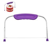 Cake Leveller, 10 Inch Cake Cutter, Cake Slicer with Adjustable Stainless Steel Wires, Cake Slicer Cutter Divider, Stainless Steel Sushi Wire Cutter, Brownie Cutting Wire, Cake Saw Accessories(27CM)