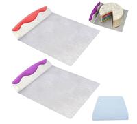 Cake Lifter, Cake Pizza Transfer, Pizza Transfer Tray, Pastry Lifter Shovel, Baking Tool For Making Pastries And Breads, Suitable For Baking Enthusiasts And Professional Bakers, 24x20 CM, 2 Pieces