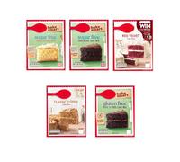Cake Mix Variety Bundle 5 Pack - Includes Sugar-Free Vanilla & Chocolate, Gluten-Free Devil's Food, Classic Coffee & Red Velvet Mixes for Easy Home Baking