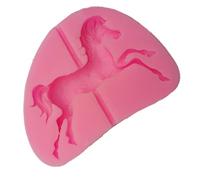 Cake Mold Animal Carousel Horse Silicone Fondant Soap 3D Cake Mold Cupcake Jelly Candy Chocolate Decoration Baking Tool Candy Mold
