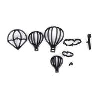 Cake Mold Cake Cutter Cake Decorating Tool Safe Plastic Hot Air Balloon Shape Fondant Cake Biscuits DIY Decoration Kit Food Grade Material Black Color 16 Pieces