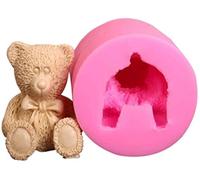 Cake Mold Fudge Cake Chocolate Soap DIY Mold 3D Baby Bear Silicone Candle Molds Handmade Soap Mold Teddy Bear Chocolate Candy Mold Resin Epoxy Mold