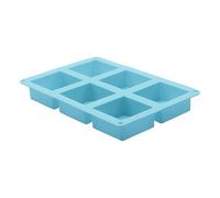 Cake Mold | Silicone Chocolate Mold with 6 Cavities for Baking, Square Non-Stick Ice Cube Tray, Baking Supplies for Candy, Cupcakes, Resin,