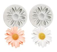 Cake Mold Sunflower Pattern Mould Fondant Cake Mould Silicone Cake Decorative Molds for Chocolate Cupcake Topper Gummies 2pcs