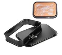 Cake Molds - 33x23cm Rectangular Versatile Baking Mold with Detachable Base for Home Kitchen Bakery Party Cheesecake Mousse Pizza Muffin Brownie Bread Ice Cream, 33x23x6.5cm/12.99x9.06x2.56 Inch