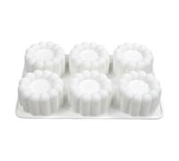 Cake Mould | 6 Cavities Non-Stick Hobby Supplies - Cute Shape Raspberry Mousse Mould - For Pudding Chocolate Jelly Candle Party Holiday Beginner Adults Children