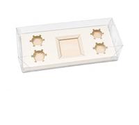 Cake N Bake Bento + Cupcake Boxes x 5 Boxes (Clear Top Bento 4 + 1 x 5)