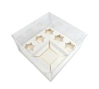 Cake N Bake Bento + Cupcake Boxes x 5 Boxes (Clear Top Bento + 5 Cupcake Holes)