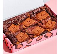 Cake or Death Lotus Biscoff Brownie Box with 6 Brownies | Letterbox Friendly Gooey Chocolate Brownies | Delicious Brownie Gift Box | Ultimate Food Gifts for Brownie Lovers |
