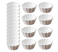 Cake Paper, Baking Liners, 50 x Basque Cake Baking Paper Cups - Parchment Paper Rounds, Tin Liners for Muffins 4/6/8 Inch, Wrappers Pair